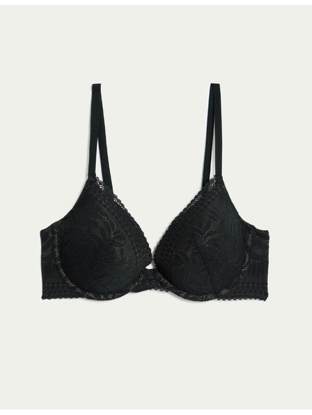 Marks & Spencer Schwarzer Damen-Push-up-BH aus Spitze mit Bügeln Marks & Spencer