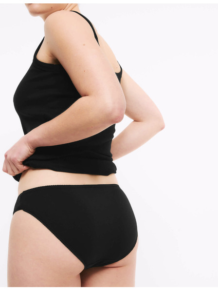 Marks & Spencer Marks & Spencer Schwarzer Bikinislip aus Baumwolle mit Lycra®, 5er-Pack