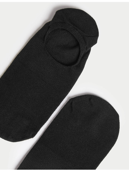 Marks & Spencer Vier Paar schwarze Marks & Spencer Trainer-Linersocken für Damen
