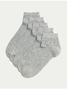 Marks & Spencer 5 Paar nahtlose Söckchen Marks & Spencer grau