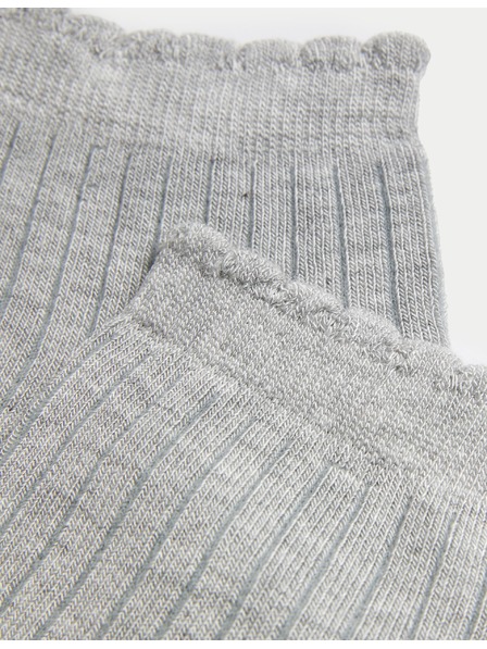 Marks & Spencer 5 Paar nahtlose Söckchen Marks & Spencer grau