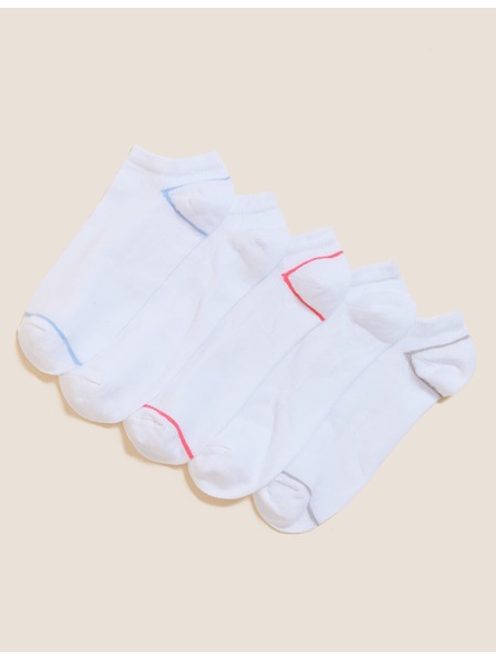 Marks & Spencer Fünf Paar weiße Marks & Spencer Damensocken