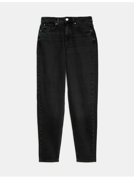 Marks & Spencer Schwarze, kurze Mom-Jeans für Damen von Marks & Spencer