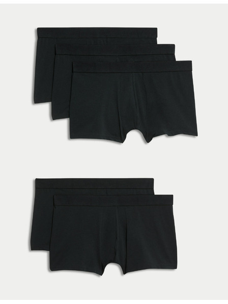 Marks & Spencer Fünfer-Set Boxershorts für Männer von Marks & Spencer schwarz