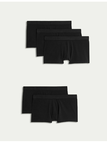 Marks & Spencer Fünfer-Set Boxershorts für Männer von Marks & Spencer schwarz