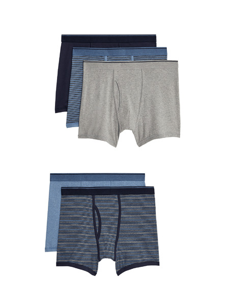 Marks & Spencer Fünferpack Herren-Boxershorts in blau Marks & Spencer