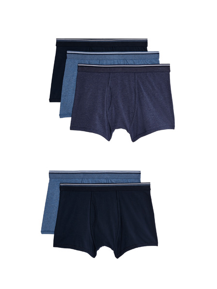 Marks & Spencer Fünferpack Herren-Boxershorts in blau Marks & Spencer