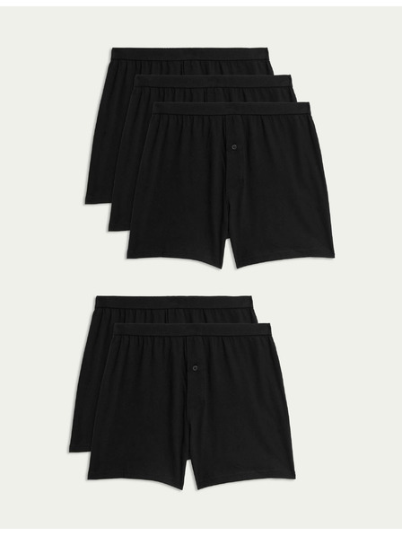 Marks & Spencer Boxershorts aus Baumwolljersey mit Cool & Fresh™ Technologie, 5 Stück Marks & Spencer schwarz