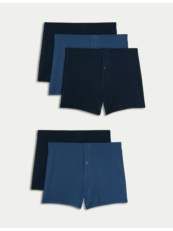 Marks & Spencer Essential Baumwoll-Shorts, 5 Stück Marks & Spencer