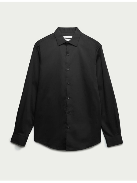 Marks & Spencer Schwarzes Baumwollhemd für Herren Marks & Spencer