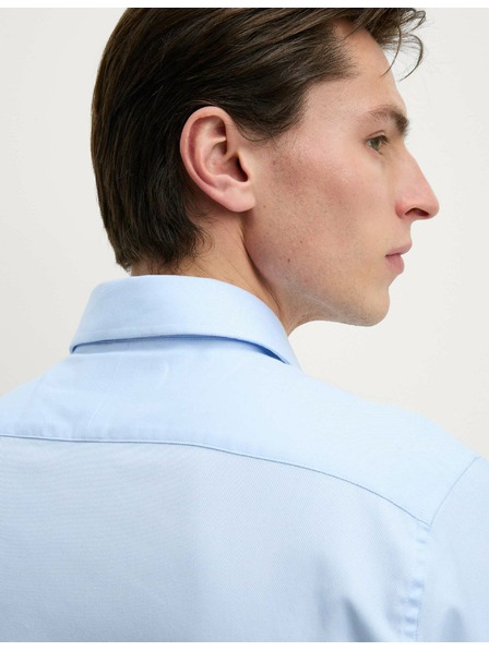 Marks & Spencer Leicht tailliertes Hemd aus luxuriöser Baumwolle mit doppelter Manschette Marks & Spencer