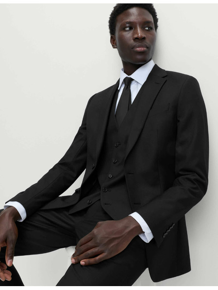 Marks & Spencer Schwarze Slim Fit-Anzugsjacke für Herren von Marks & Spencer