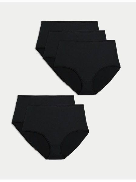 Marks & Spencer Taillenslip aus Mikrofaser, ohne sichtbaren Saum, 5er-Pack Marks & Spencer schwarz