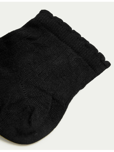 Marks & Spencer 5 Paar Marks & Spencer nahtlose Söckchen schwarz