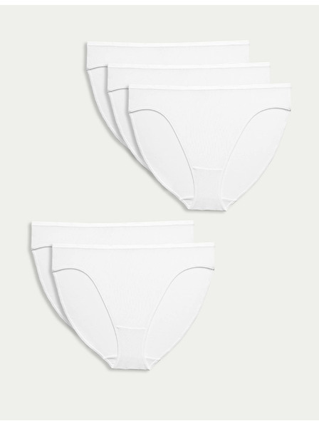 Marks & Spencer Marks & Spencer Weiße Damenhosen Fünferpack