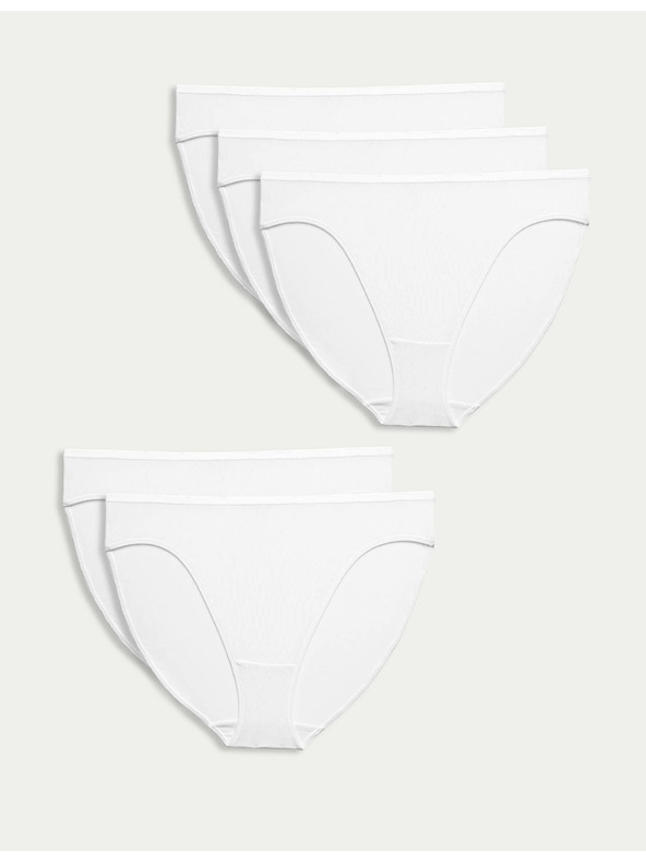 Marks & Spencer Marks & Spencer Weiße Damenhosen Fünferpack