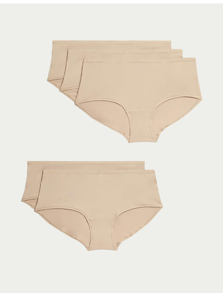 Marks & Spencer Marks & Spencer Fünfteiliges Höschen-Set für Damen in Beige