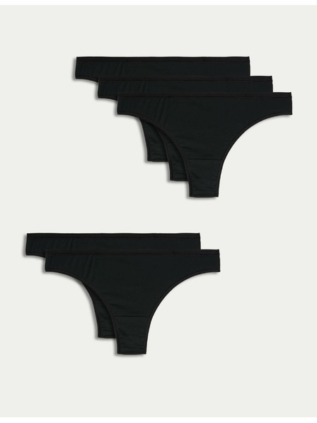 Marks & Spencer Fünfer-Set Damenhosen in Schwarz Marks & Spencer