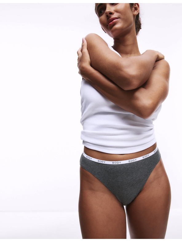 Marks & Spencer Vierer-Set Damen-Slips in Grau, Weiß und Schwarz Marks & Spencer