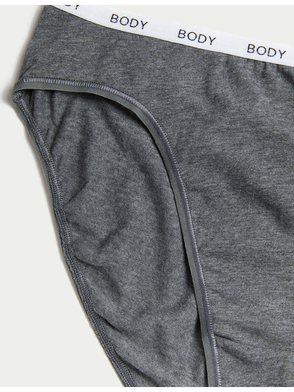 Marks & Spencer Vierer-Set Damen-Slips in Grau, Weiß und Schwarz Marks & Spencer