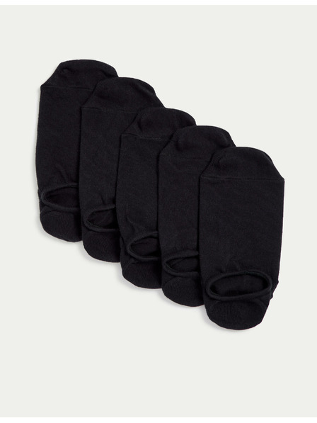 Marks & Spencer Trainer Liners™ Kurze Socken mit Cool & Fresh™ Technologie, 5 Paar pro Packung Marks & Spencer schwarz