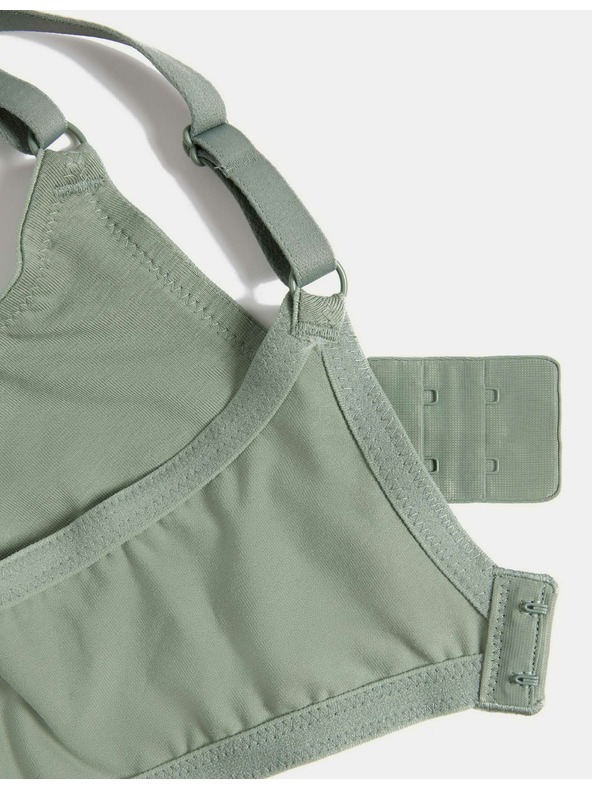 Marks & Spencer Glatter Bügel-BH mit Dekolleté, Größe 4, Größe 5, mit Bügel. A-E, 3er-Pack Marks & Spencer grün