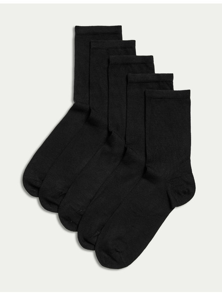 Marks & Spencer 5 Paar Sumptuously Soft™ Marks & Spencer Söckchen schwarz