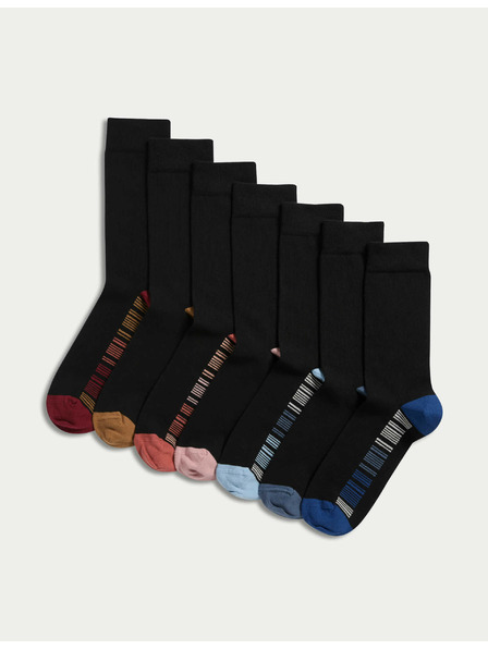 Marks & Spencer 7 Paar Cool & Fresh™ Socken mit hohem Baumwollanteil Marks & Spencer schwarz