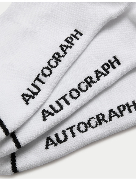 Marks & Spencer Sportsocken aus Supima® Baumwollmischung, 3 Stück Marks & Spencer weiß