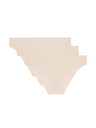 Marks & Spencer Invisible Brazilian panties without visible hems, 3-pack Marks & Spencer beige