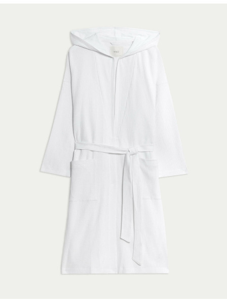 Marks & Spencer Comfortable jersey bathrobe with waffle pattern Marks & Spencer