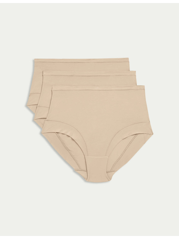Marks & Spencer Slip briefs, with Flexifit technology, 3 pcs Marks & Spencer beige