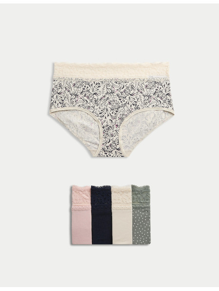 Marks & Spencer High-Waist Shorts 5 pcs Marks & Spencer green