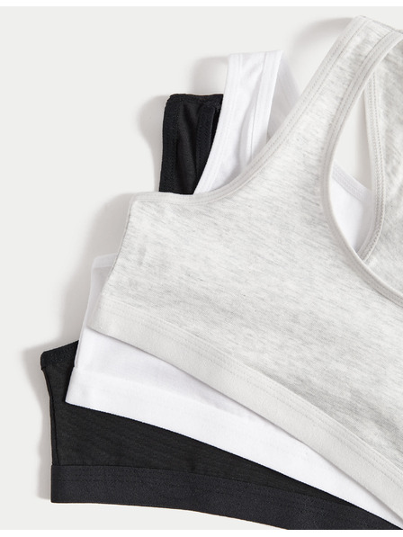 Marks & Spencer Tops mit hohem Baumwollanteil, 3 Stück (6-16 Jahre) Marks & Spencer grau