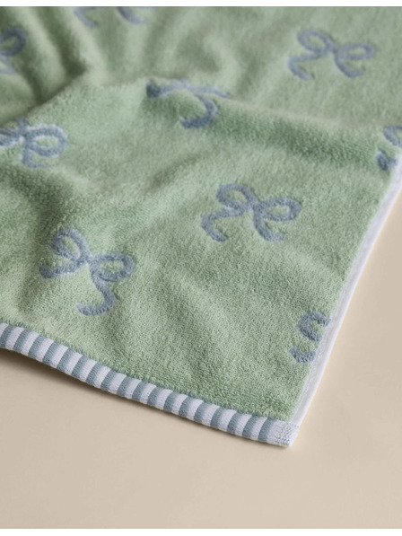 Marks & Spencer Handtuch aus reiner Baumwolle mit Schleifenmotiv Marks & Spencer grün