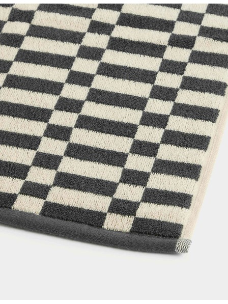 Marks & Spencer Handtuch aus reiner Baumwolle mit geometrischem Würfelmuster Marks & Spencer grau