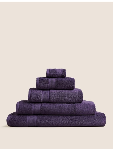 Marks & Spencer Extra weicher antibakterieller Handtuch aus reiner Baumwolle Marks & Spencer lila