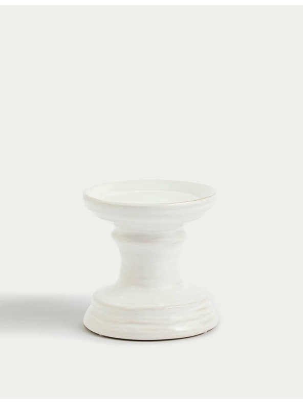 Marks & Spencer Keramik-Kerzenhalter Marks & Spencer weiß