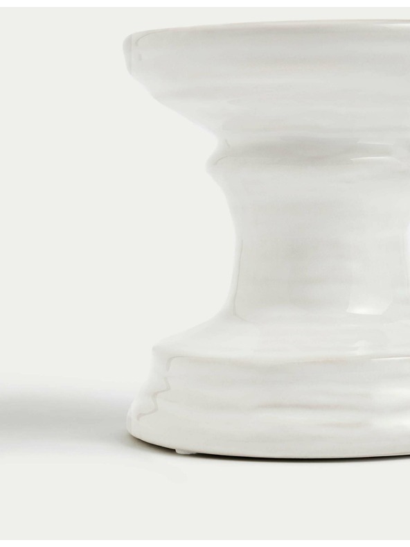 Marks & Spencer Keramik-Kerzenhalter Marks & Spencer weiß