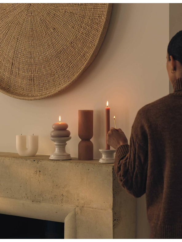 Marks & Spencer Keramik-Kerzenhalter Marks & Spencer weiß