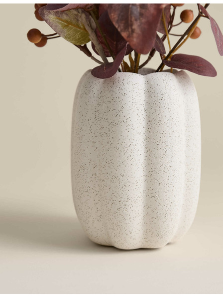 Marks & Spencer Künstliche Herbstdekoration im Keramiktopf Marks & Spencer weiß