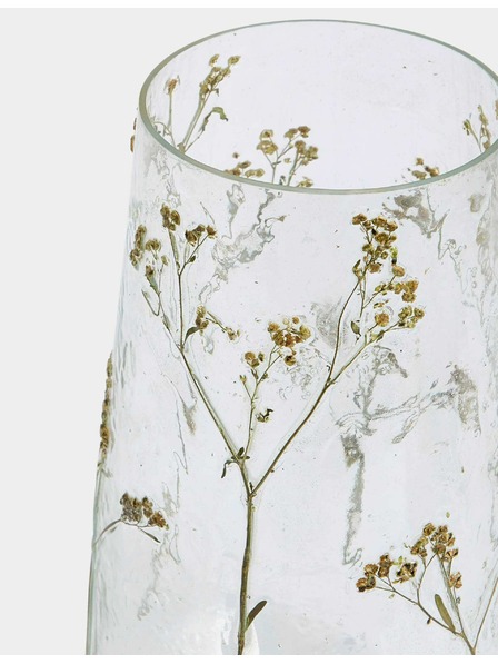 Marks & Spencer Glasvase mit Blumenmotiv Marks & Spencer beige