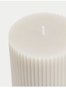 Marks & Spencer Geriffelte Säulenkerze Marks & Spencer grau