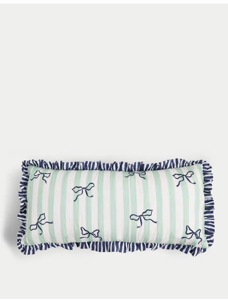 Marks & Spencer Nackenkissen mit Streifen, mit hohem Baumwollanteil Marks & Spencer grün