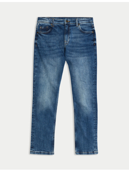 Marks & Spencer Jeans mit hohem Baumwollanteil, gerader Schnitt (6–16 Jahre) Marks & Spencer blau