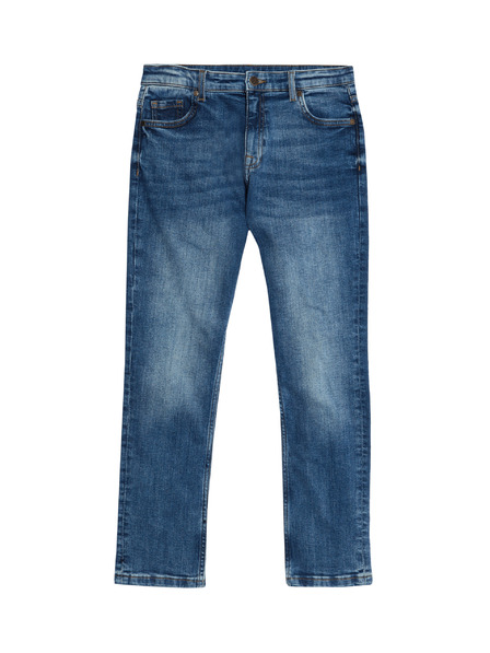 Marks & Spencer Jeans mit hohem Baumwollanteil, gerader Schnitt (6–16 Jahre) Marks & Spencer blau