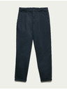 Marks & Spencer Gefaltete Chino-Hose mit hohem Baumwollgehalt (6-16 Jahre) Marks & Spencer marineblau