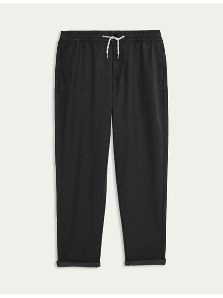 Marks & Spencer Lockere Chino-Hose mit hohem Baumwollanteil und elastischem Bund (6–16 Jahre) Marks & Spencer schwarz