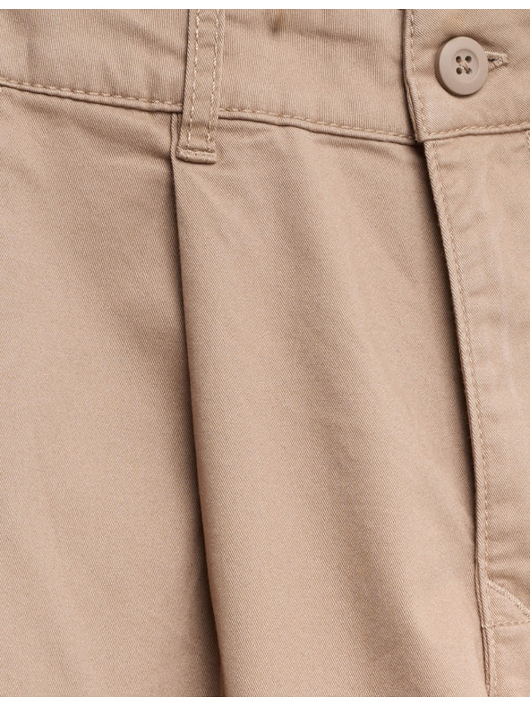 Marks & Spencer Gefaltete Chino-Hose mit hohem Baumwollgehalt (6-16 Jahre) Marks & Spencer beige