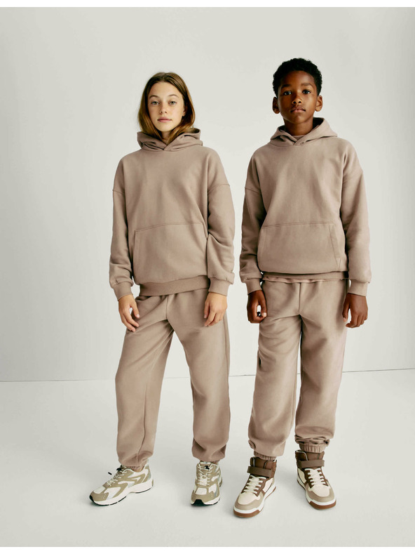 Marks & Spencer Kapuzenpullover aus Baumwolle mit hoher Taille (6-16 Jahre) Marks & Spencer beige